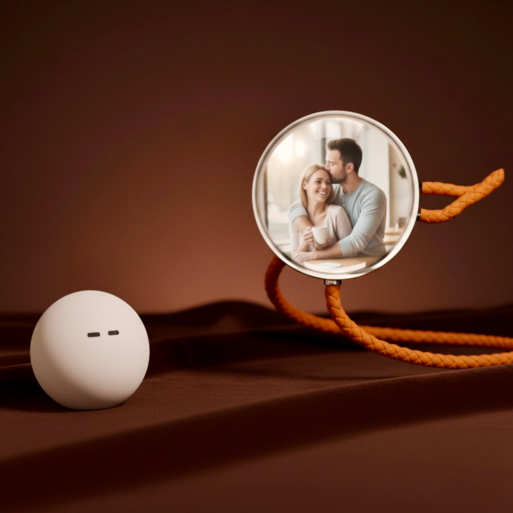 3D Video Crystal Ball DIY Memory Art Glass Ball Lamp Spherical Pixel Display 2.7Inchs Screen 4GB Videos Player for Gift